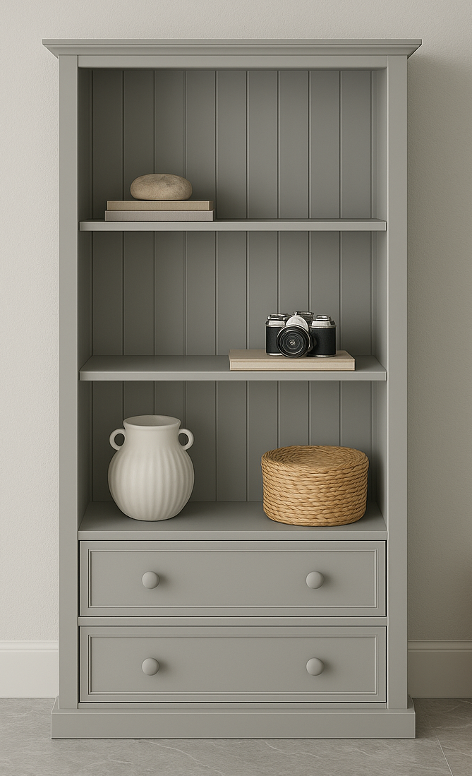 MELISSA (AUSSIE MADE) BOOKCASE COMBO WITH 2 DEEP BLANKETS DRAWERS COLLECTION - ASSORTED PAINTED COLOURS - STARTING FROM $799