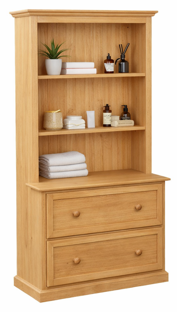 MELISSA (AUSSIE MADE) BOOKCASE COMBO WITH 2 DEEP BLANKETS DRAWERS COLLECTION - ASSORTED COLOURS - STARTING FROM $599