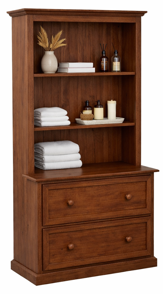 MELISSA (AUSSIE MADE) BOOKCASE COMBO WITH 2 DEEP BLANKETS DRAWERS COLLECTION - ASSORTED COLOURS - STARTING FROM $599