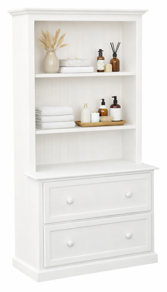 MELISSA (AUSSIE MADE) BOOKCASE COMBO WITH 2 DEEP BLANKETS DRAWERS COLLECTION - ASSORTED COLOURS - STARTING FROM $599