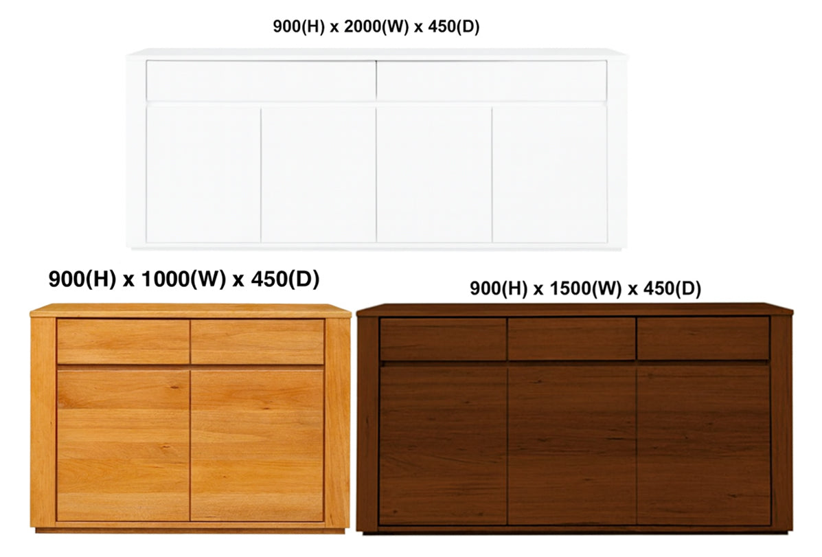 MONTANA (AUSSIE MADE) BUFFET COLLECTION - ASSORTED STAINED COLOURS - STARTING FROM $1199