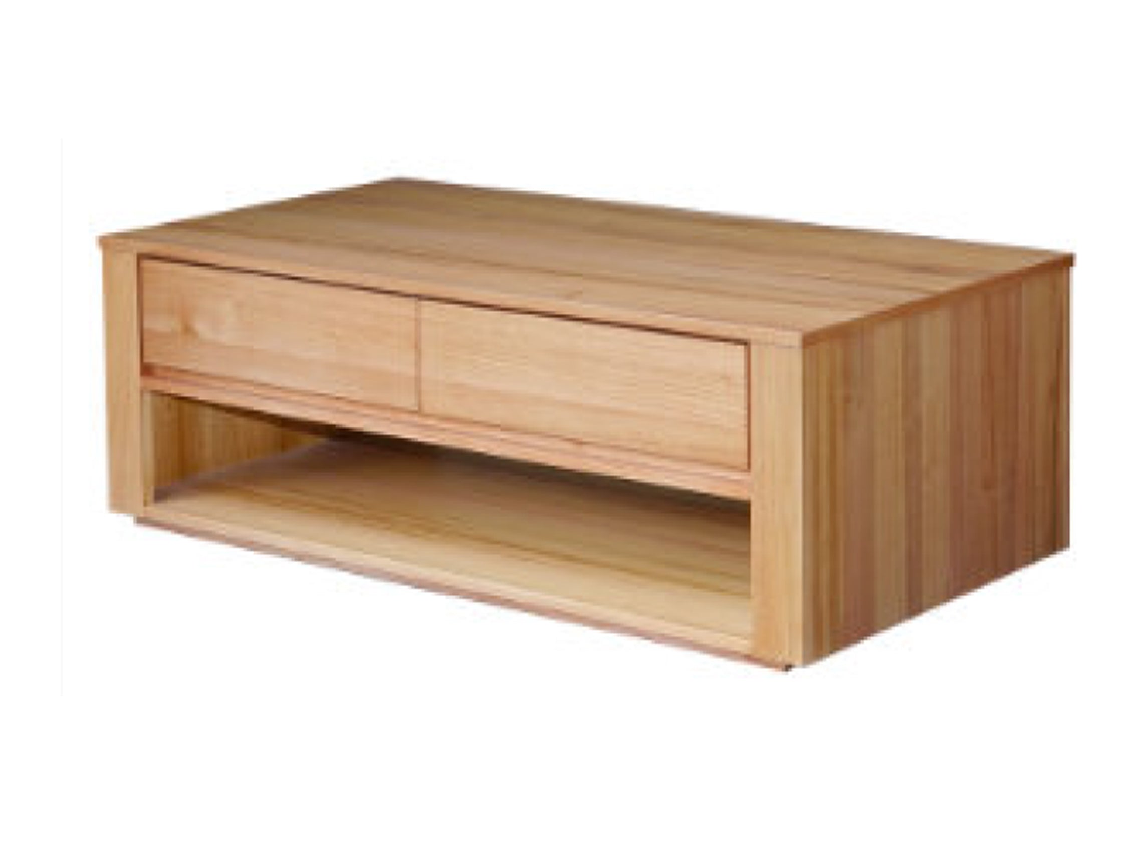 MONTANA 2 DRAWER COFFEE TABLE - 520(H) x 1300(W) x 450(D) - MESSMATE