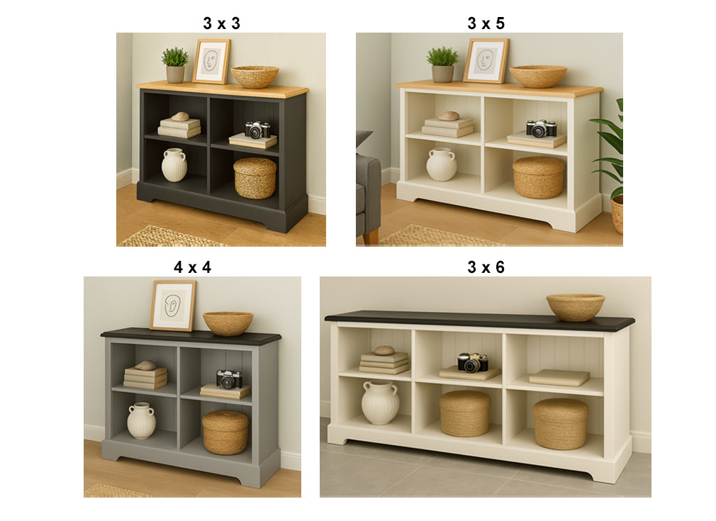MOORE (AUSSIE MADE) LOWLINE BOOKCASE COLLECTION - ASSORTED COLOURS - STARTING FROM $499