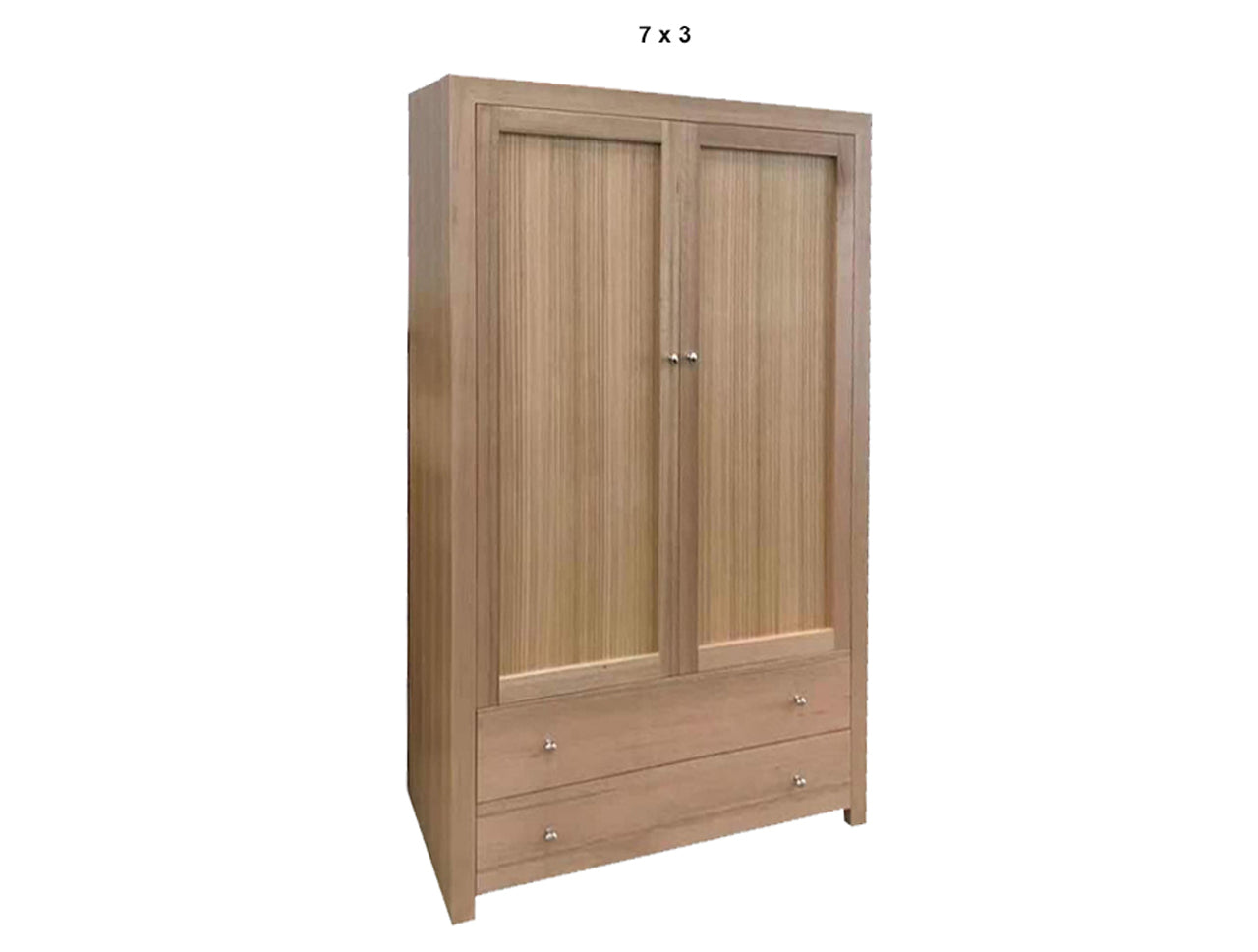 MORGAN (AUSSIE MADE) 2 DOOR / 2 DRAWER ALL HANGING WARDROBE - TASSIE OAK COMBINATION - ASSORTED STAINED COLOURS - STARTING FROM $1399