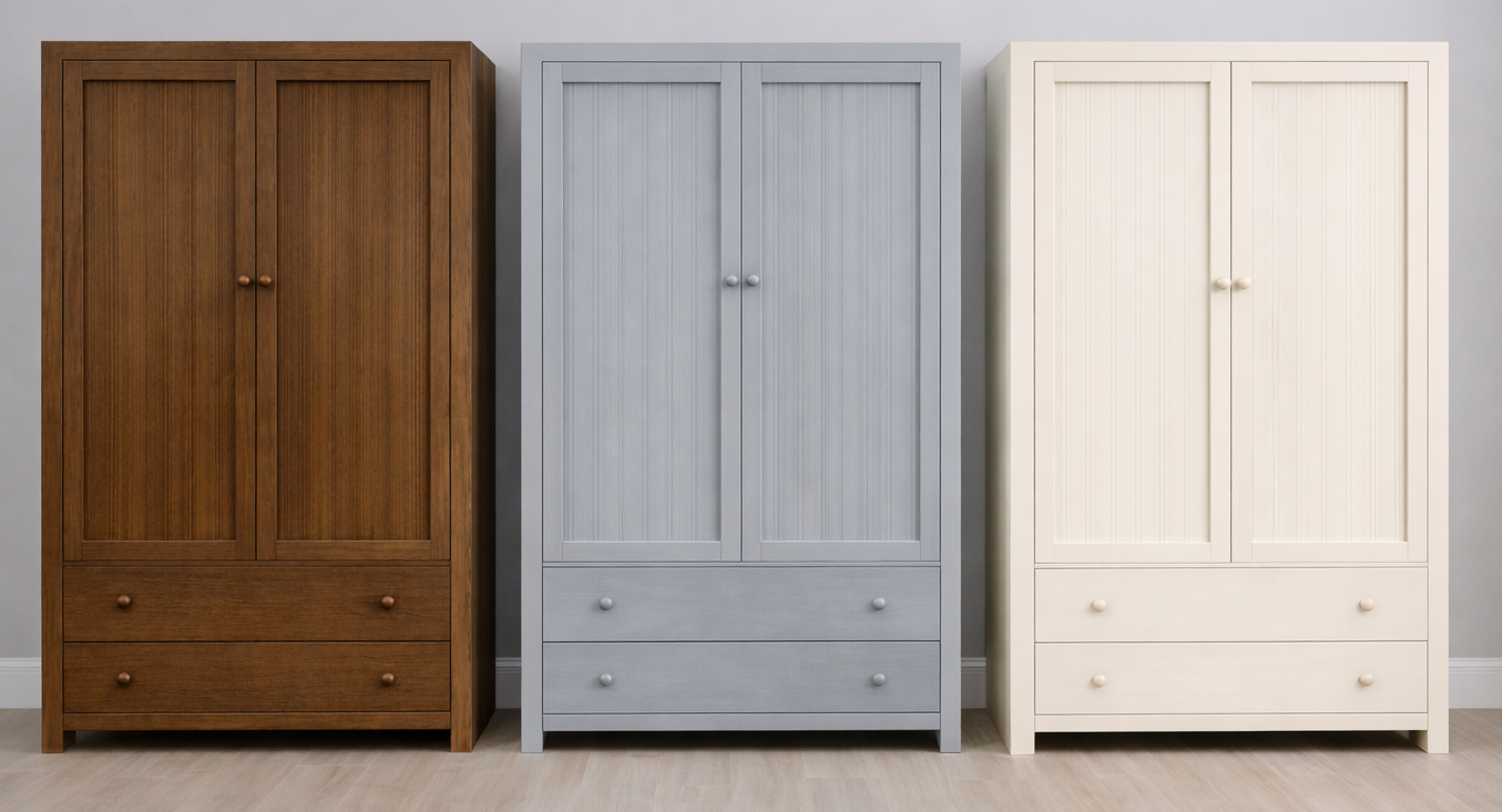 MORGAN (AUSSIE MADE) 2 DOOR / 2 DRAWER ALL HANGING WARDROBE - ASSORTED COLOURS - STARTING FROM $1399