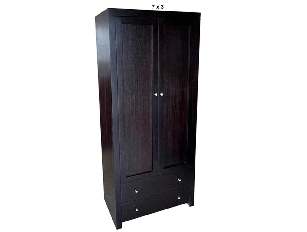 MORGAN (AUSSIE MADE) 2 DOOR / 2 DRAWER COMBO WARDROBE WITH HANDLES HALF / HALF COLLECTION - TASSIE OAK COMBINATION - ASSORTED STAINED COLOURS - STARTING FROM $1499