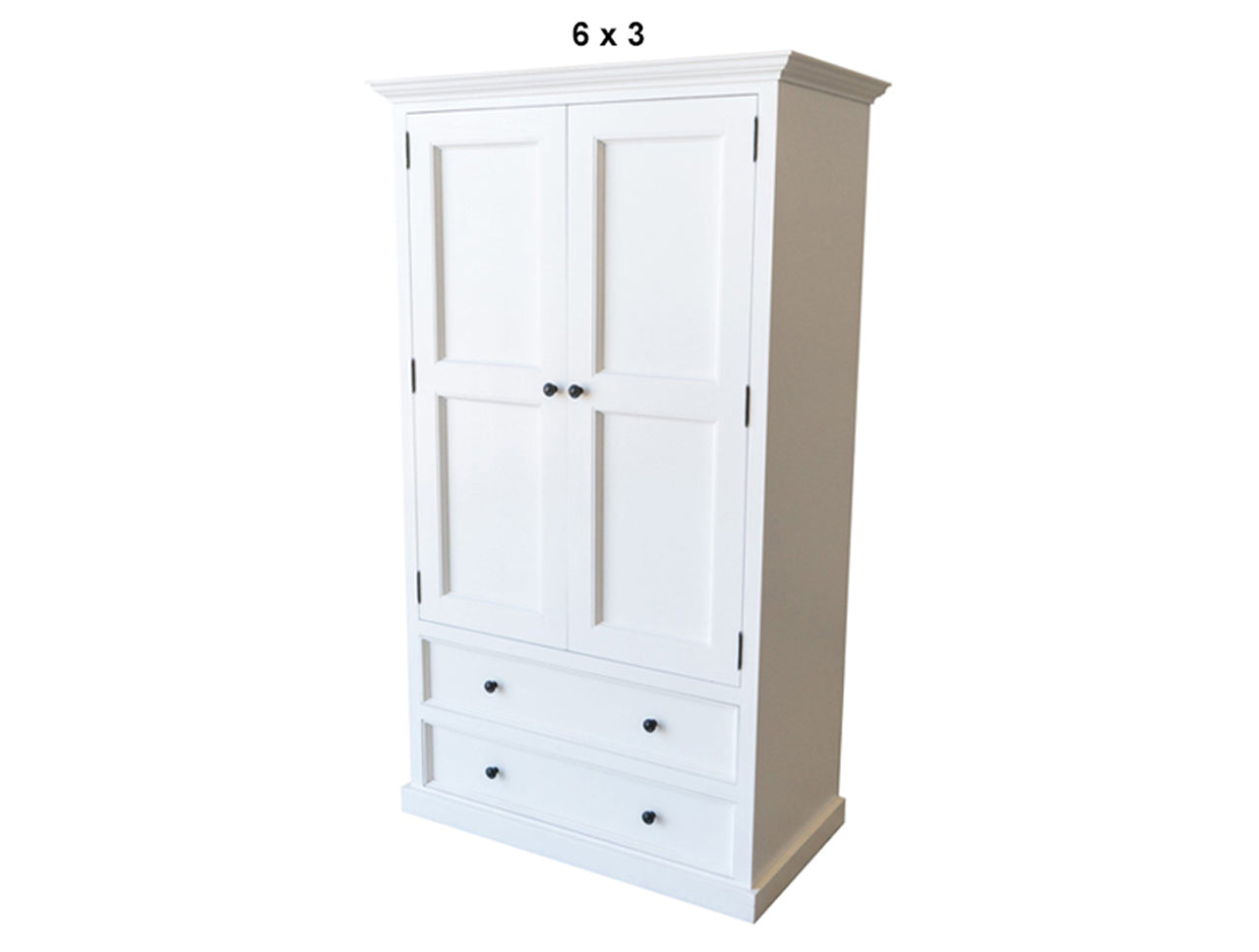 MOSMAN (AUSSIE MADE) 2 DOOR / 2 DRAWER WARDROBE COLLECTION - ASSORTED PAINTED COLOURS - STARTING FROM $1399