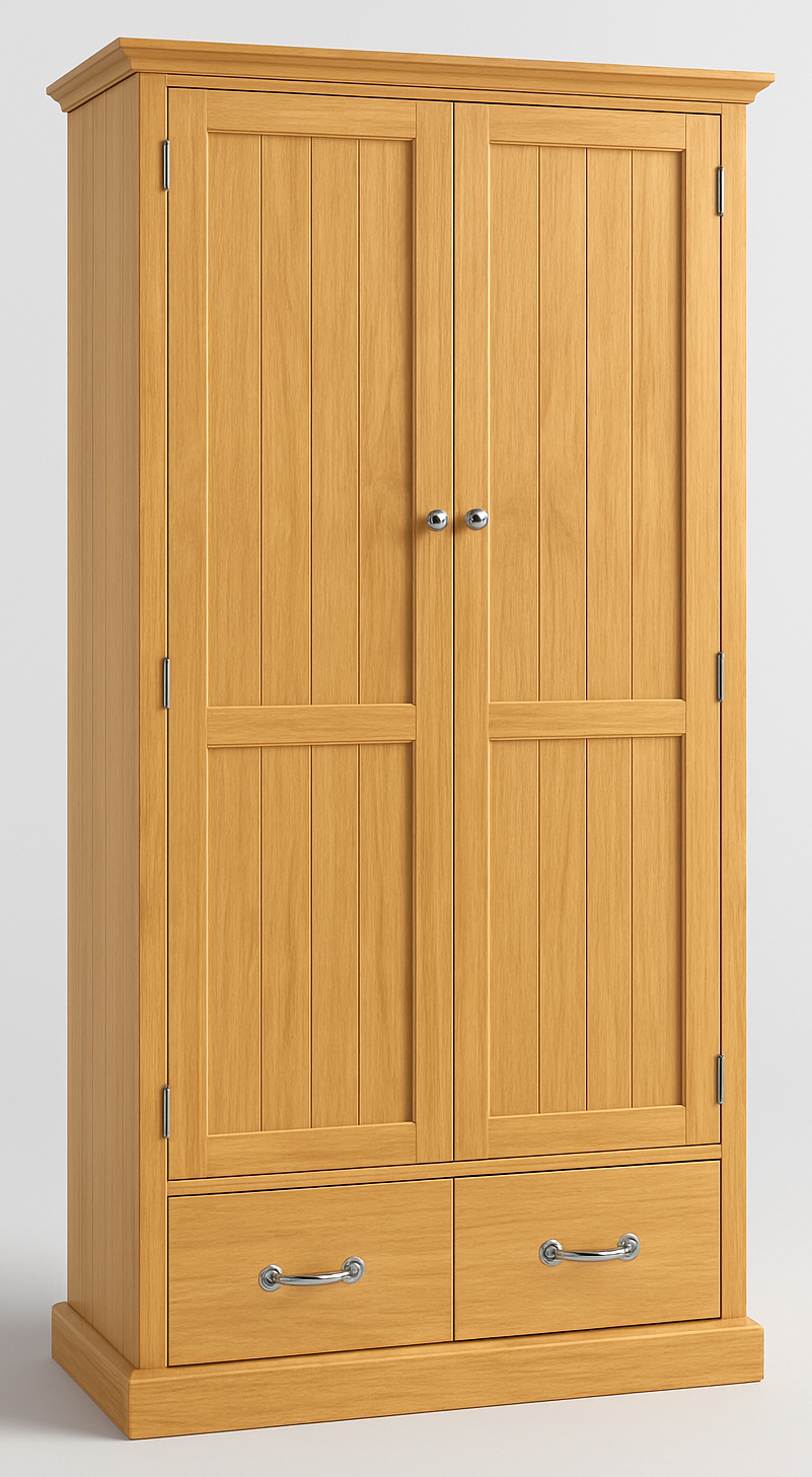 MUDGEE (AUSSIE MADE) 2 SQUARE DOOR / 2 FLUSH DRAWERS WARDROBE COLLECTION - ASSORTED COLOURS - STARTING FROM $899