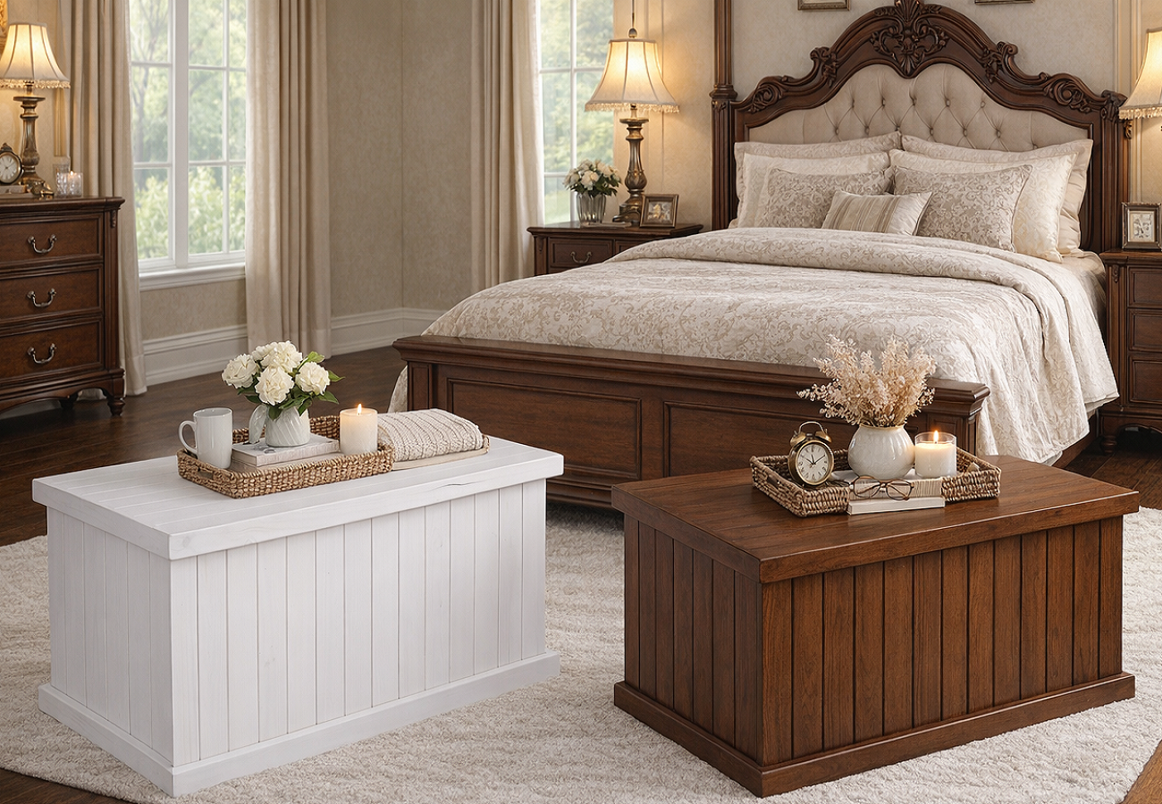 MUDGEE (AUSSIE MADE) LINED TOP / LINEN SIDES BLANKET BOX COLLECTION  - ASSORTED COLOURS - STARTING FROM $449