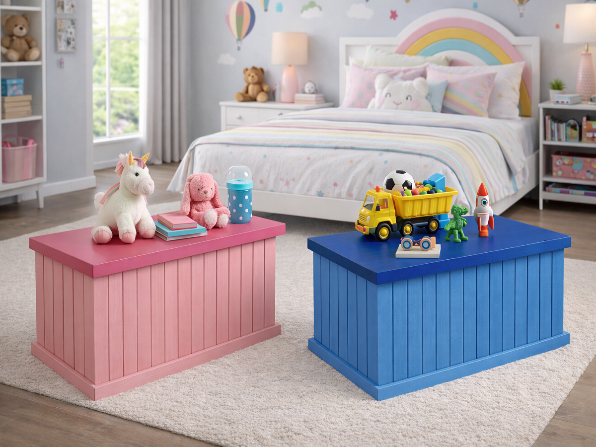 MUDGEE (AUSSIE MADE) LINED TOP / LINEN SIDES BLANKET BOX COLLECTION  - ASSORTED COLOURS - STARTING FROM $449