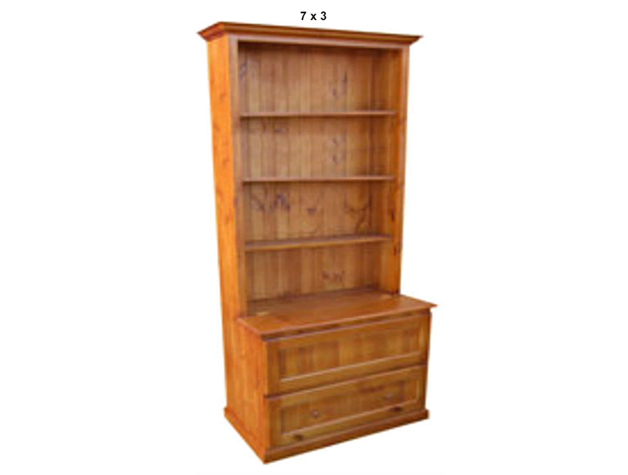 MUDGEE (AUSSIE MADE) BOOKCASE COMBO WITH 2 BLANKET (DEEP) DRAWERS COLLECTION  - ASSORTED STAINED COLOURS - STARTING FROM $899