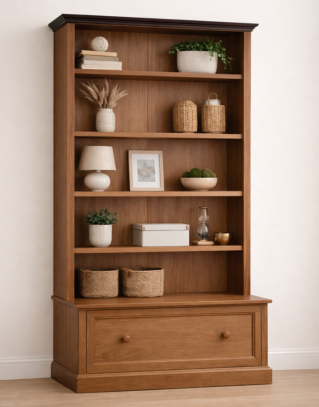 ADELE (AUSSIE MADE) HIGHLINE BOOKCASE COMBO WITH PULL OUT DRAWER COLLECTION - ASSORTED COLOURS - STARTING FROM $599