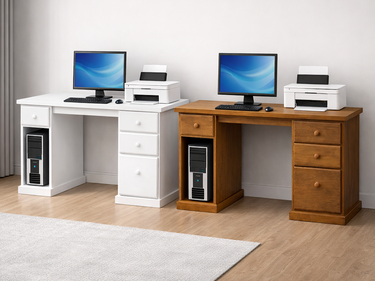 MUDGEE (AUSSIE MADE) COMPUTER DESK + TOWER COLLECTION - ASSORTED COLOURS