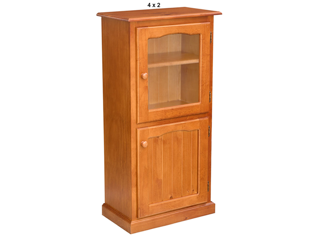 MUDGEE (AUSSIE MADE) LIBRARY UNIT WITH 2 DOORS COLLECTION - ASSORTED STAINED COLOURS - STARTING FROM $649