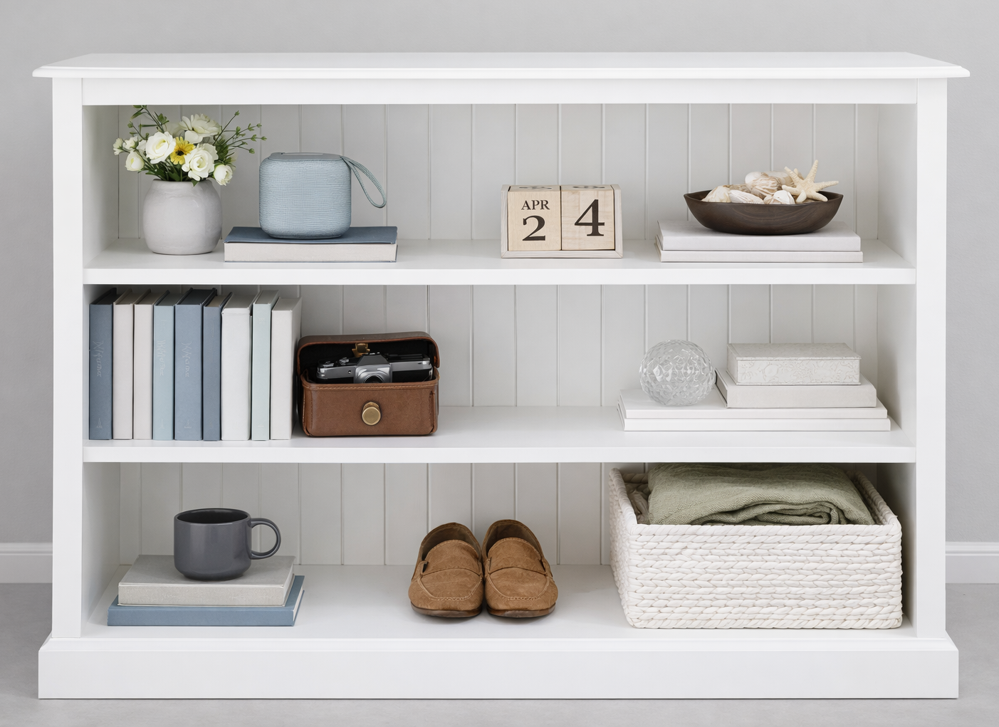 MUDGEE (AUSSIE MADE) STANDARD LOWLINE WITH 40MM FACINGS BOOKCASE COLLECTION - ASSORTED COLOURS - STARTING FROM $249