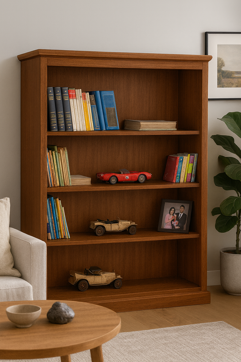 MUDGEE (AUSSIE MADE) STANDARD LOWLINE WITH 40MM FACINGS BOOKCASE COLLECTION - ASSORTED COLOURS - STARTING FROM $249