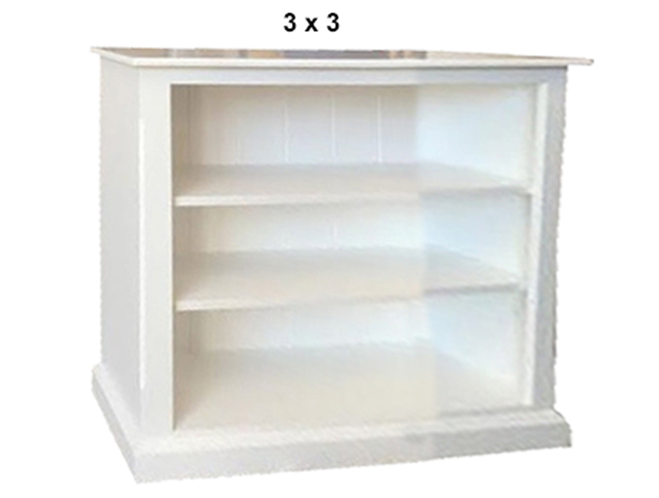 MUDGEE (AUSSIE MADE) LOWLINE WITH 70MM FACINGS BOOKCASE COLLECTION  - ASSORTED PAINTED COLOURS - STARTING FROM $549