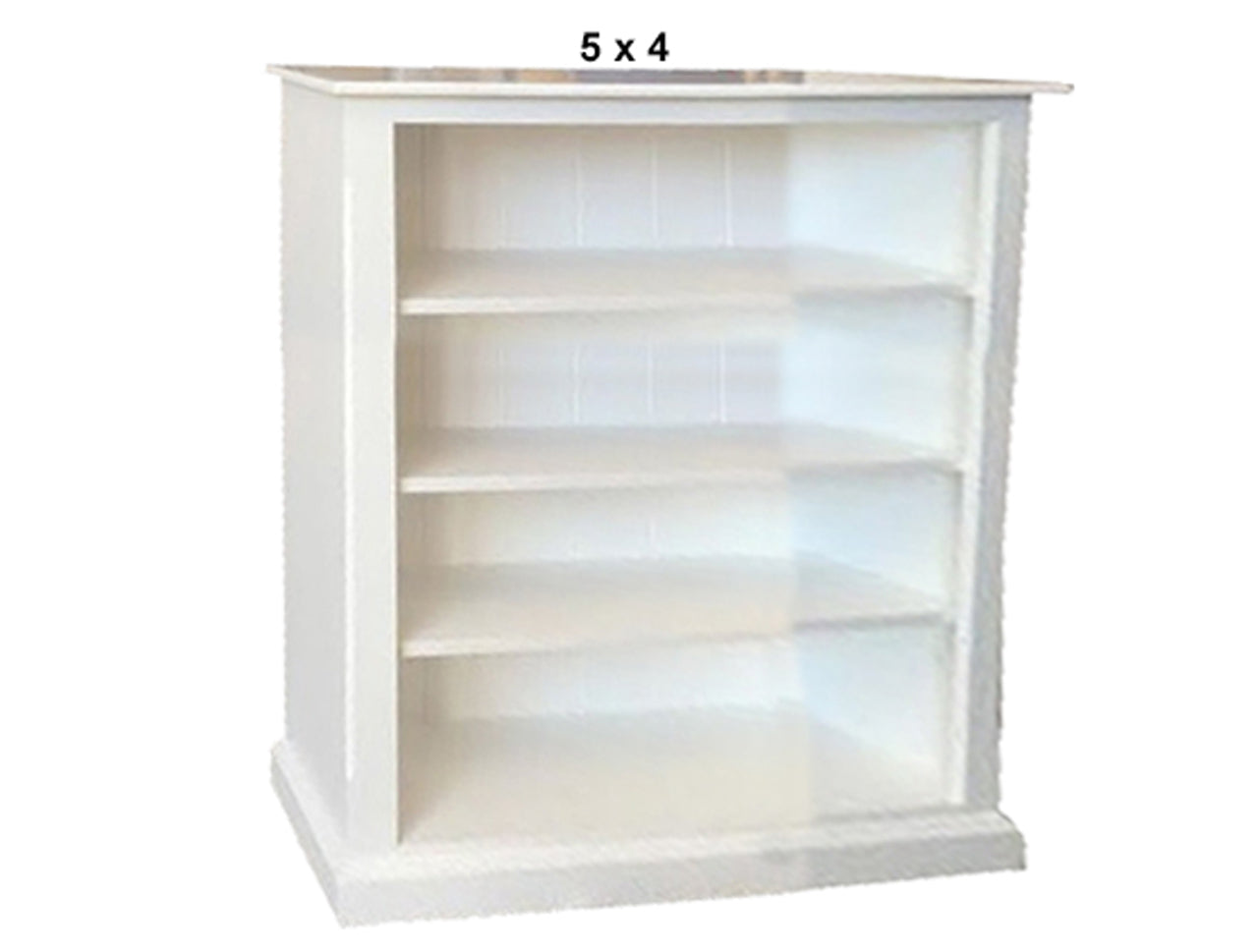 MUDGEE (AUSSIE MADE) LOWLINE WITH 70MM FACINGS BOOKCASE COLLECTION  - ASSORTED PAINTED COLOURS - STARTING FROM $549