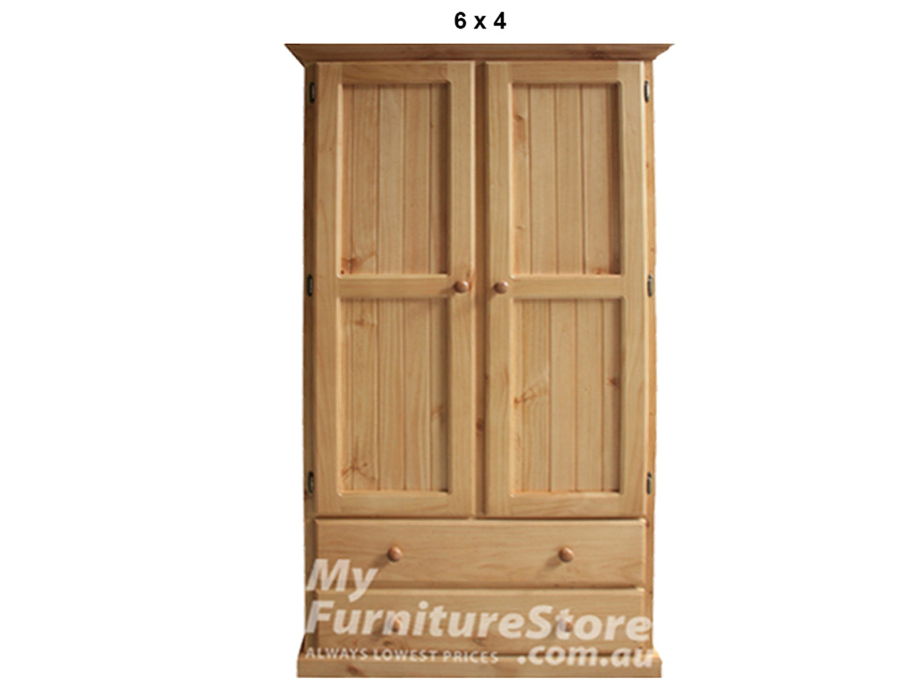 MUDGEE (AUSSIE MADE) WARDROBE (NO ARCH) 2 DOOR / 2 DRAWER COLLECTION - ASSORTED STAINED COLOURS - STARTING FROM $799