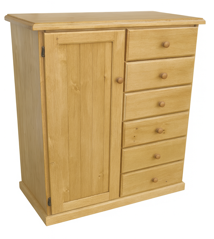 MUDGEE (AUSSIE MADE) NURSERY ROBE 1 DOOR / 6 DRAWER COLLECTION - ASSORTED COLOURS - STARTING FROM $799