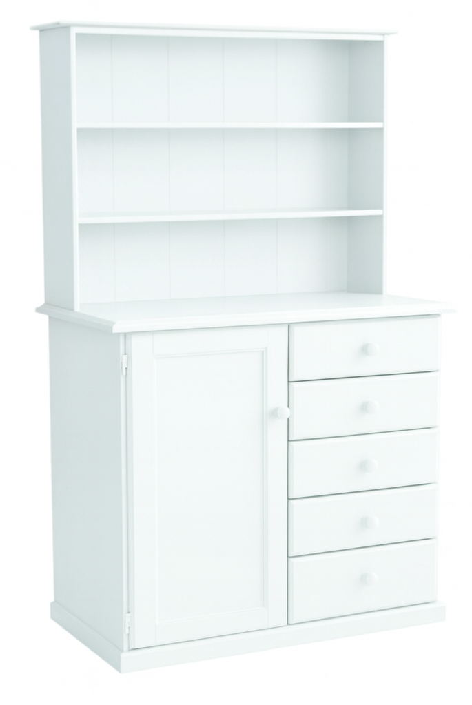 MUDGEE (AUSSIE MADE) TIMBER NURSERY ROBE + HUTCH - 1800(H) x 900(W) - ASSORTED COLOURS
