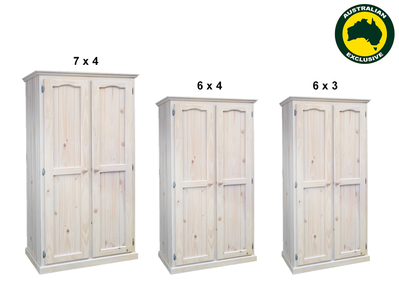 MUDGEE (AUSSIE MADE) 2 DOOR STANDARD PANTRY COLLECTION - ASSORTED PAINTED COLOURS - STARTING FROM $1199