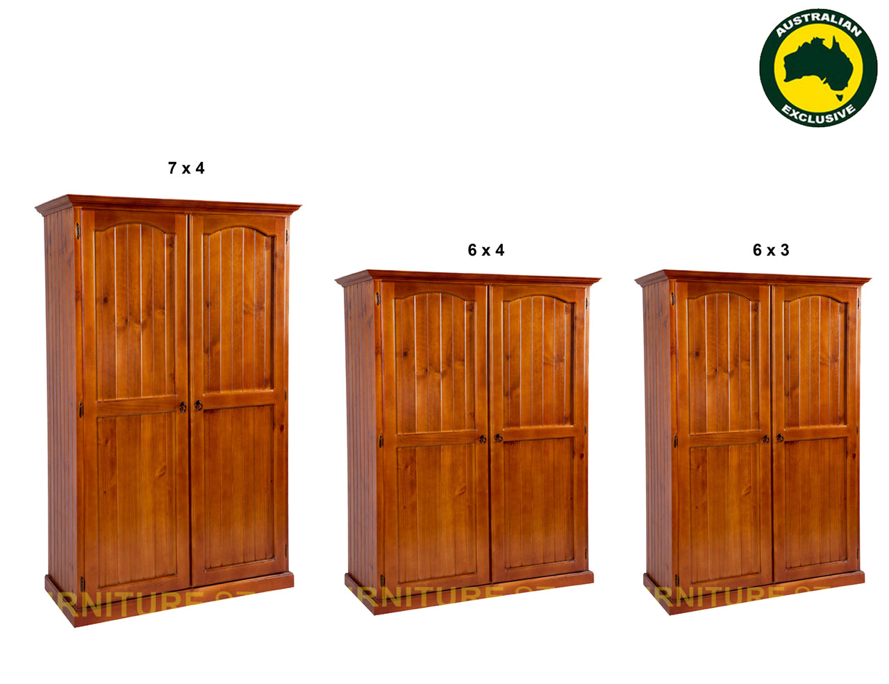 MUDGEE (AUSSIE MADE) 2 DOOR PANTRY COLLECTION - ASSORTED STAINED COLOURS - STARTING FROM $999