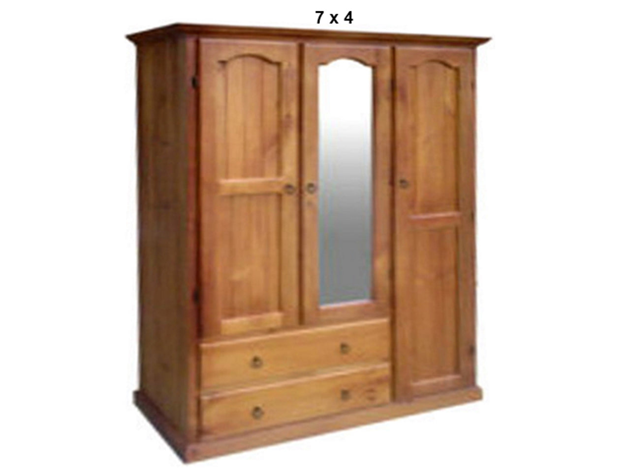 MUDGEE (AUSSIE MADE) UTILITY COMBO (LHS OR RHS) WARDROBE WITH MIRROR IN THE MIDDLE COLLECTION - ASSORTED STAINED COLOURS - STARTING FROM $1299