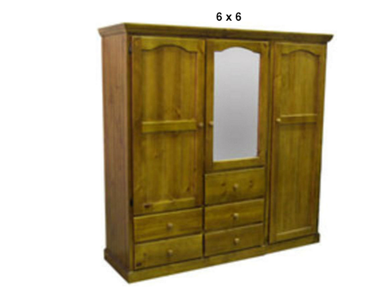 MUDGEE (AUSSIE MADE) 3 SECTION WITH 3 DOORS & 5 DRAWERS WARDROBE COLLECTION - ASSORTED STAINED COLOURS - STARTING FROM $1499