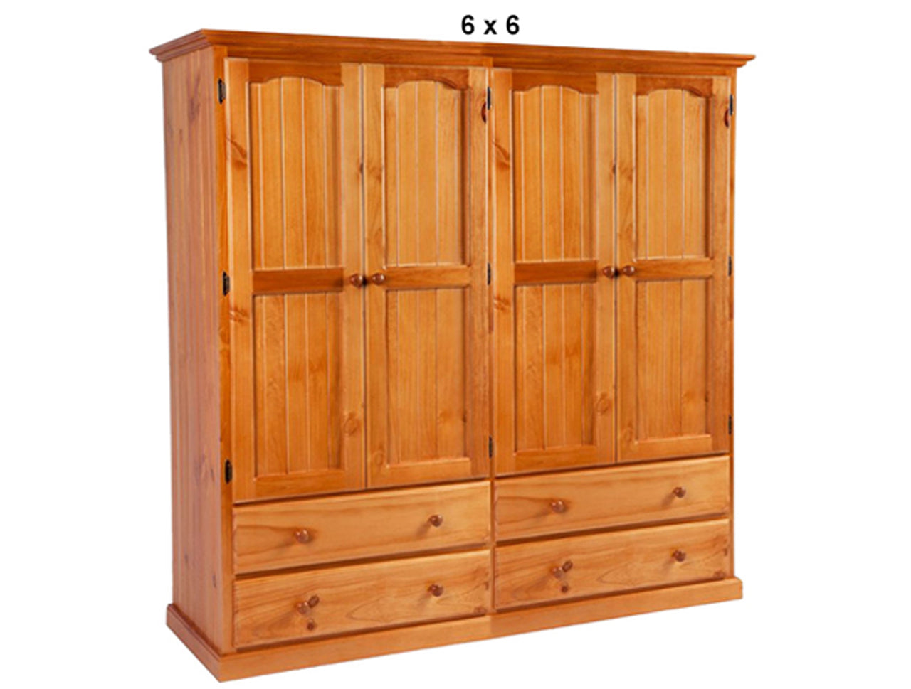 MUDGEE (AUSSIE MADE) WARDROBE 4 DOOR / 4 DRAWER COLLECTION - ASSORTED STAINED COLOURS - STARTING FROM $1999