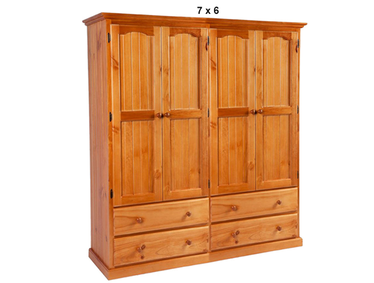 MUDGEE (AUSSIE MADE) WARDROBE 4 DOOR / 4 DRAWER COLLECTION - ASSORTED STAINED COLOURS - STARTING FROM $1999
