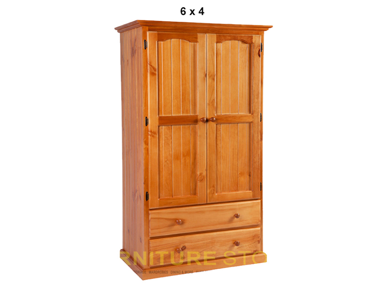MUDGEE (AUSSIE MADE) WARDROBE 2 DOOR / 2 DRAWER COLLECTION - ASSORTED STAINED COLOURS - STARTING FROM $799