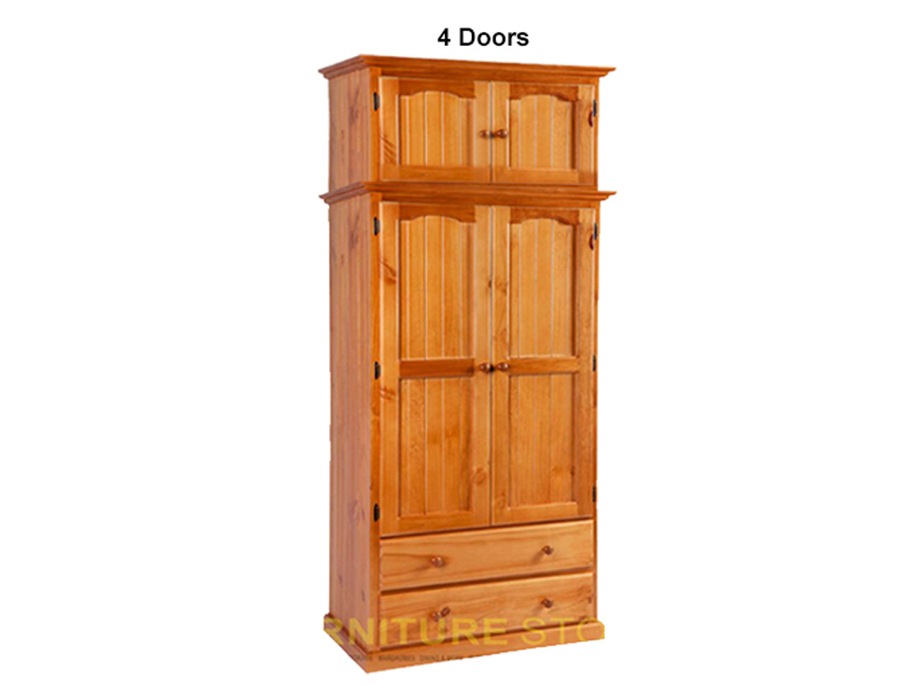 MUDGEE (AUSSIE MADE) WARDROBE WITH TOP BOX COLLECTION - ASSORTED STAINED COLOURS - STARTING FROM $1199