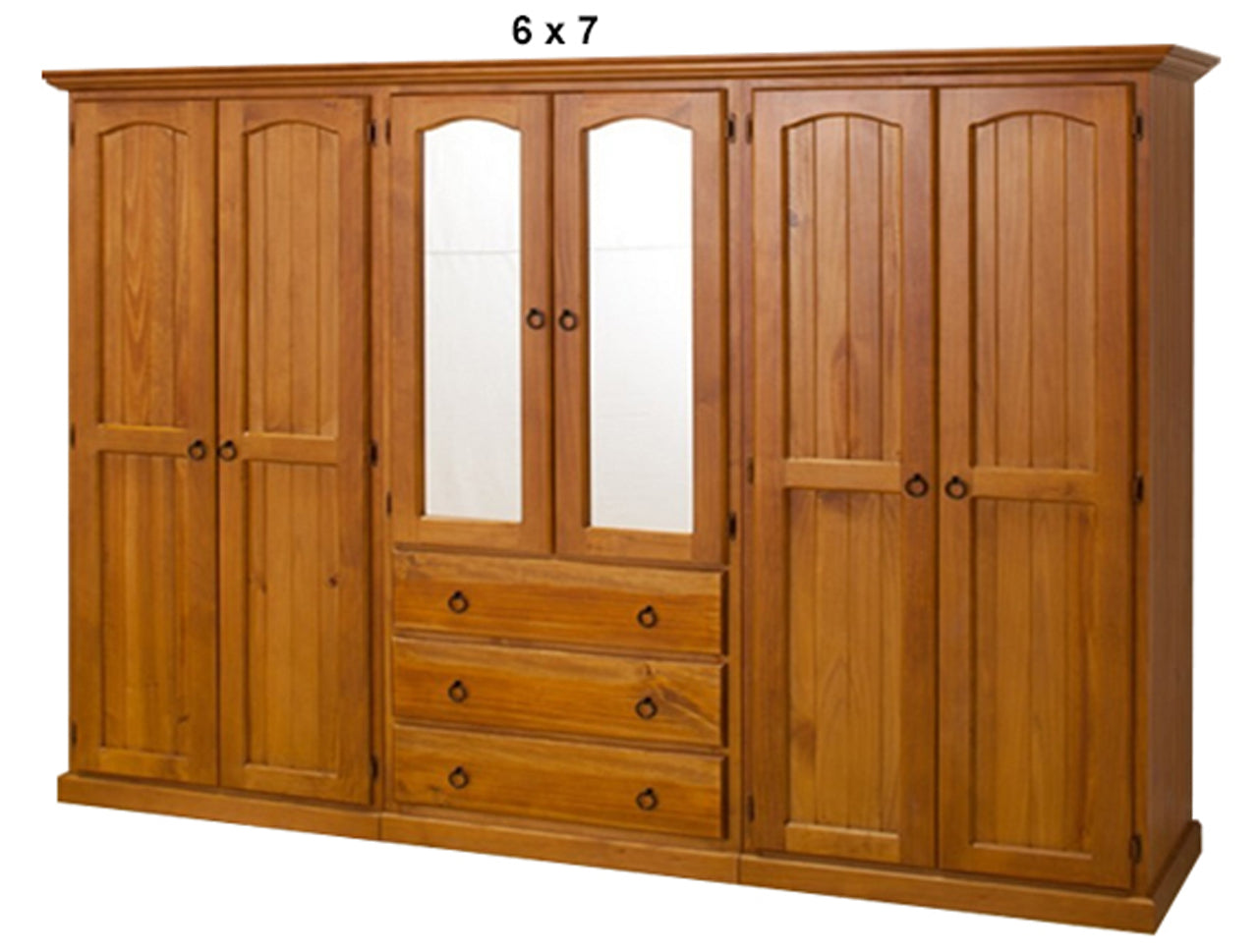 NIMERA (AUSSIE MADE) MULTI WARDROBE 6 DOORS & 3 DRAWERS COLLECTION - ASSORTED STAINED COLOURS - STARTING FROM $2499