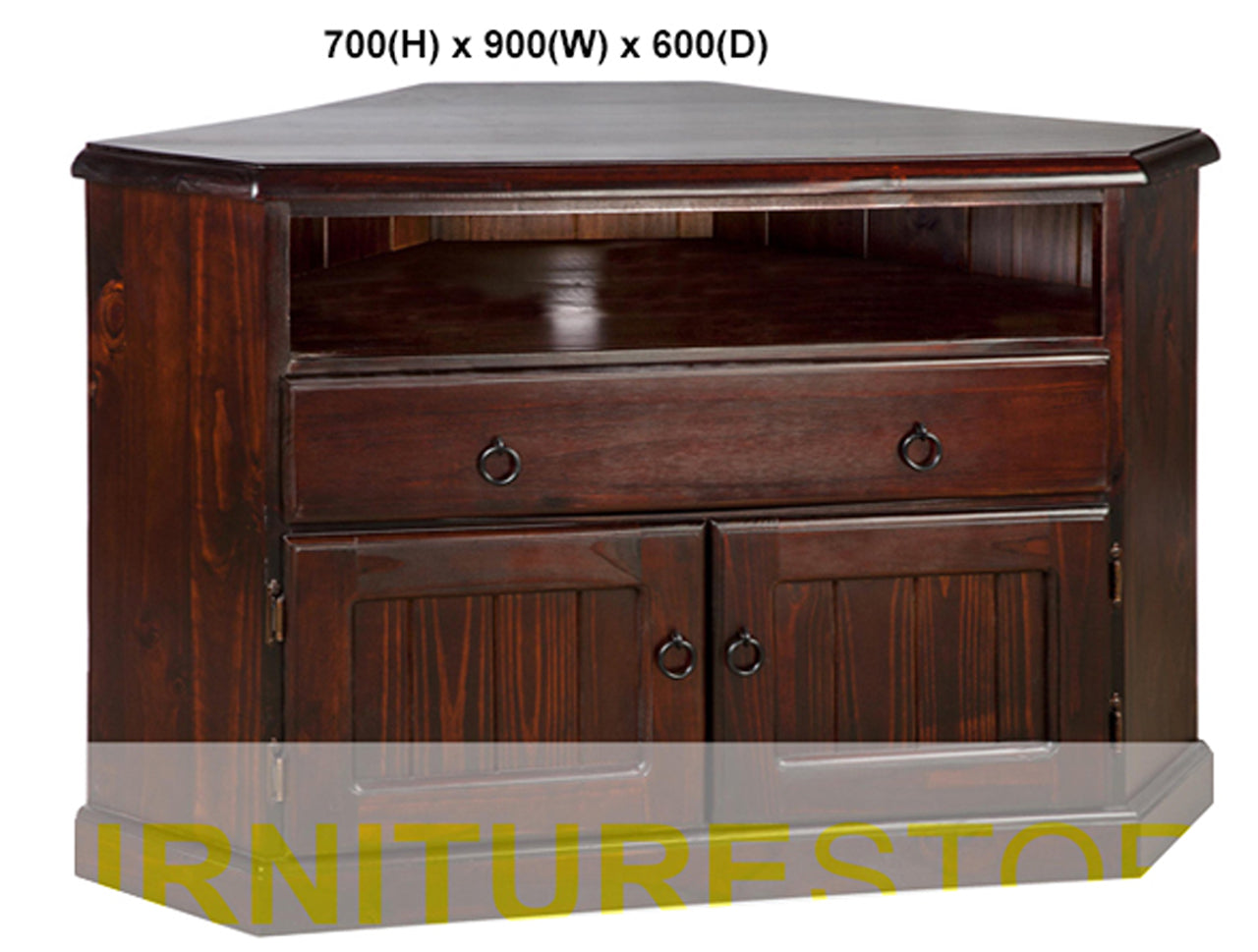 NOOSA (AUSSIE MADE) 2 DOOR / 1 DRAWER TV CORNER ENTERTAINMENT UNIT COLLECTION - ASSORTED STAINED COLOURS - STARTING FROM $749