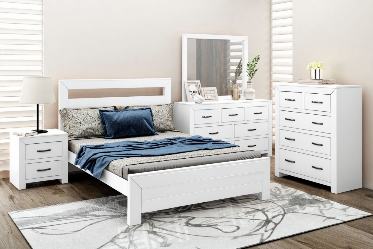 FRANK (AUSSIE MADE) BEDROOM COLLECTION - ASSORTED STAINED COLOURS - STARTING FROM $2499