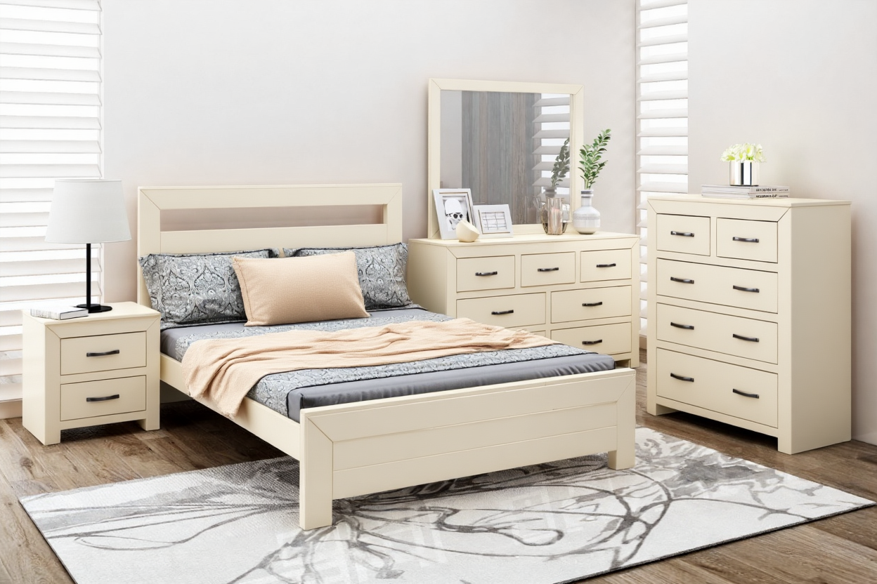 FRANK (AUSSIE MADE) BEDROOM COLLECTION - ASSORTED STAINED COLOURS - STARTING FROM $2499