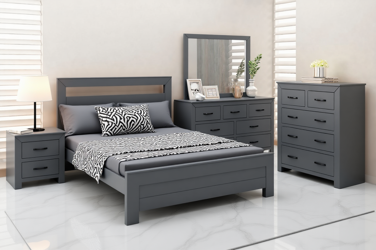 FRANK (AUSSIE MADE) BEDROOM COLLECTION - ASSORTED STAINED COLOURS - STARTING FROM $2499