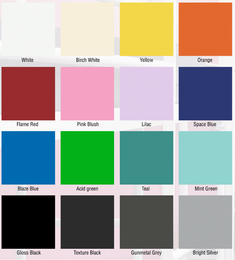 NUSA (AUSSIE MADE) METAL 4 POSTER BEDROOM COLLECTION - ASSORTED COLOURS