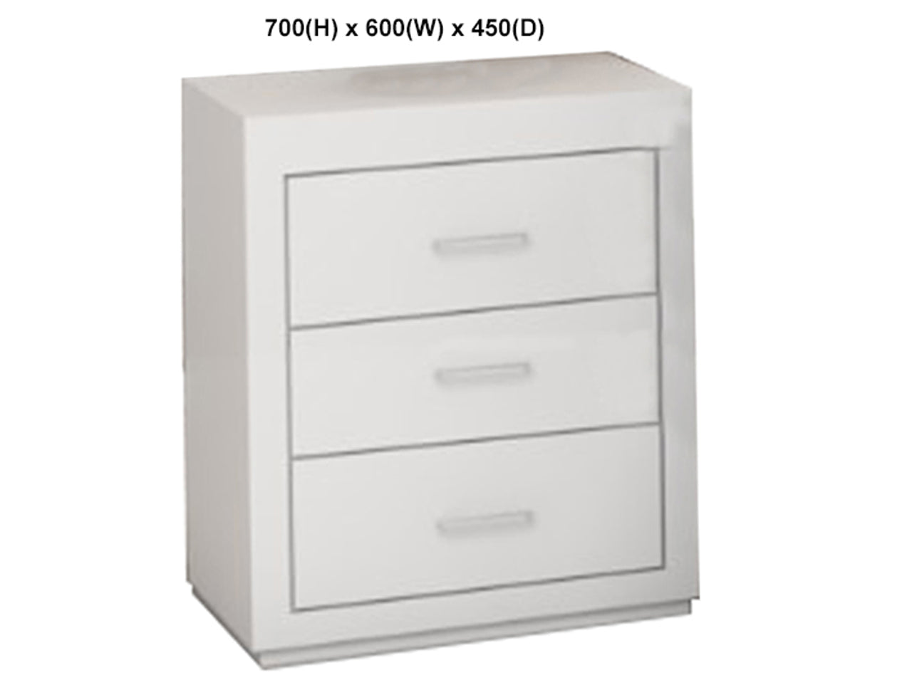 NARRABEEN (AUSSIE MADE) 3 DRAWER BEDSIDE TABLE COLLECTION - ASSORTED PAINTED COLOURS - STARTING FROM $399