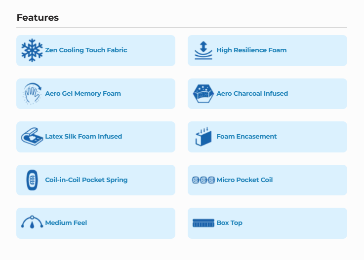 NATURES GIFT (HYBRID - AUSSIE DESIGN IMPORTED) EURO TOP POCKET SPRING MATTRESS WITH COPPER GEL INFUSED MEMORY FOAM / COOL TOUCH FABRIC AND 360 DEGREE BOX SIDE SUPPORTS COLLECTION - FEEL: FIRM / MEDIUM / PLUSH - STARTING FROM $2500