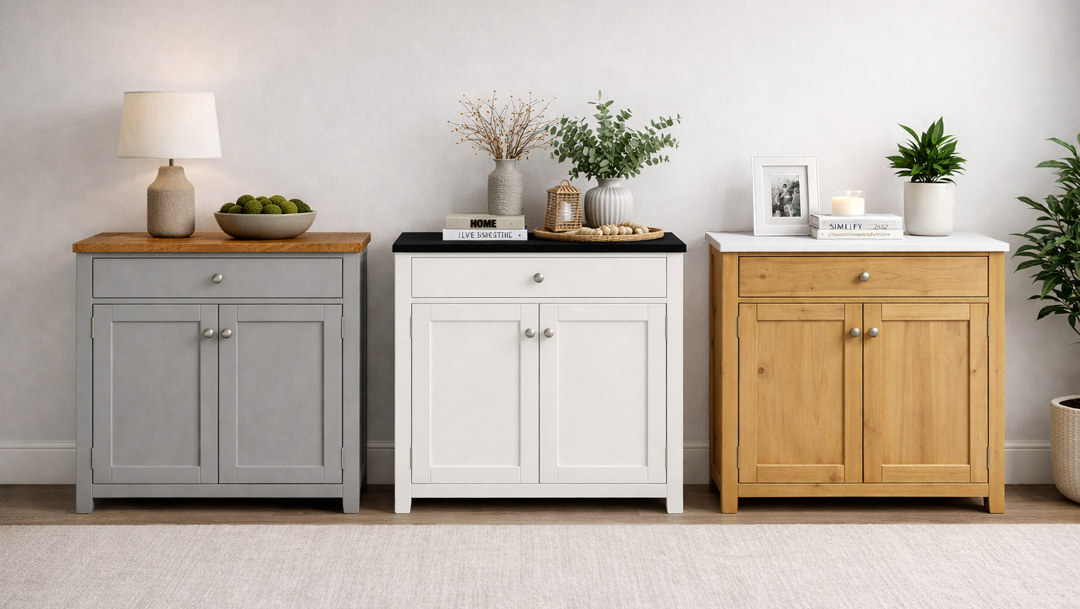 NIKKY (AUSSIE MADE) 2 DOOR / 1 DRAWER BUFFET COLLECTION - ASSORTED COLOURS - STARTING FROM $899