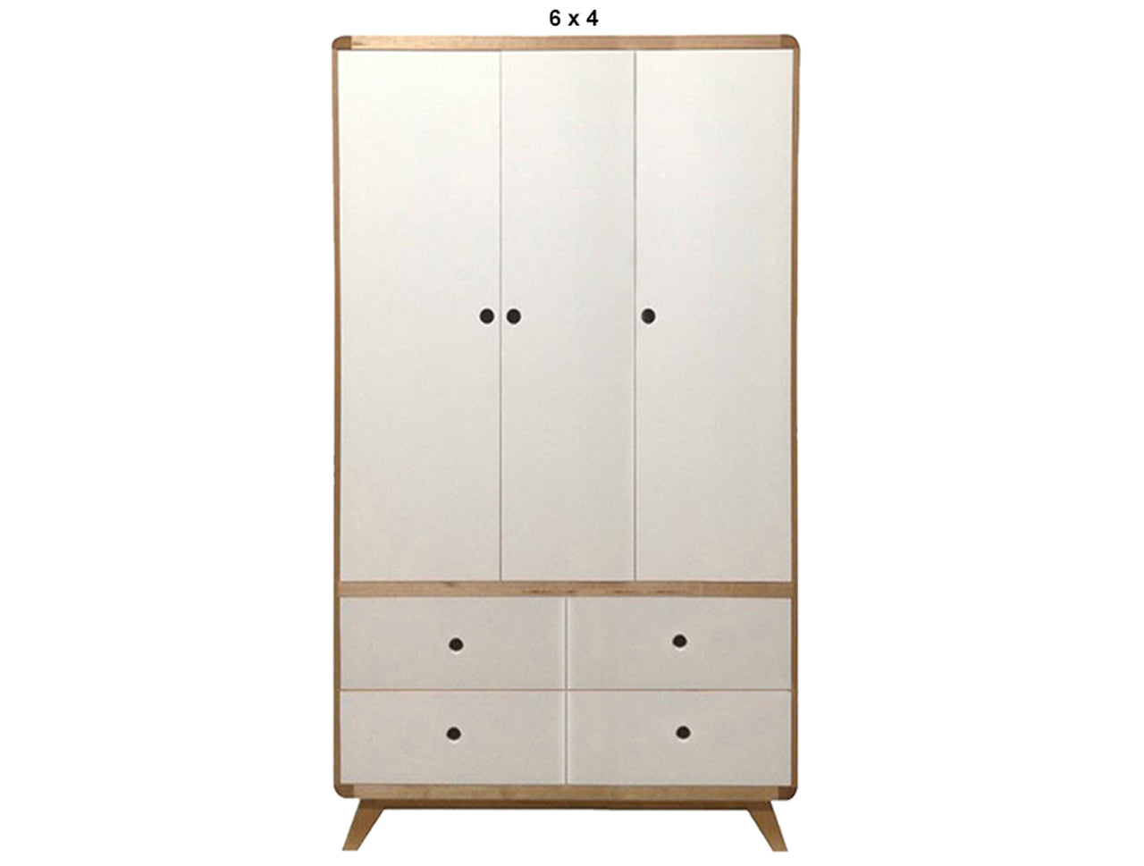 NORIC (AUSSIE MADE) 3 DOOR / 4 DRAWER WARDROBE COLLECTION - TASMANIAN OAK COMBINATION -ASSORTED PAINTED COLOURS - STARTING FROM $2199