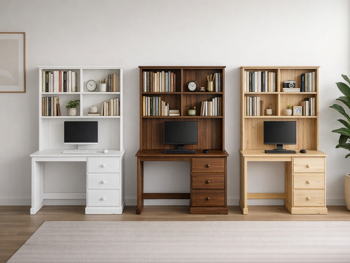 OXFORD (AUSSIE MADE) DESK WITH HUTCH COLLECTION - RAW - STARTING FROM $799