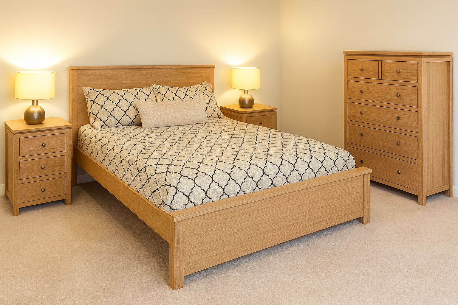 OZARK (AUSSIE MADE) BEDROOM COLLECTION - ASSORTED COLOURS - STARTING FROM $649