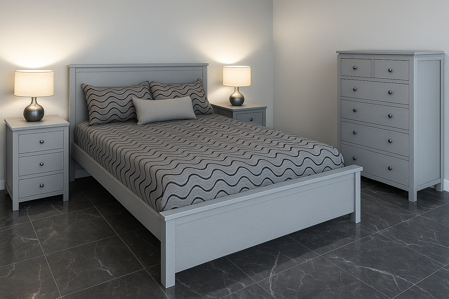 OZARK (AUSSIE MADE) BEDROOM COLLECTION - ASSORTED COLOURS - STARTING FROM $649