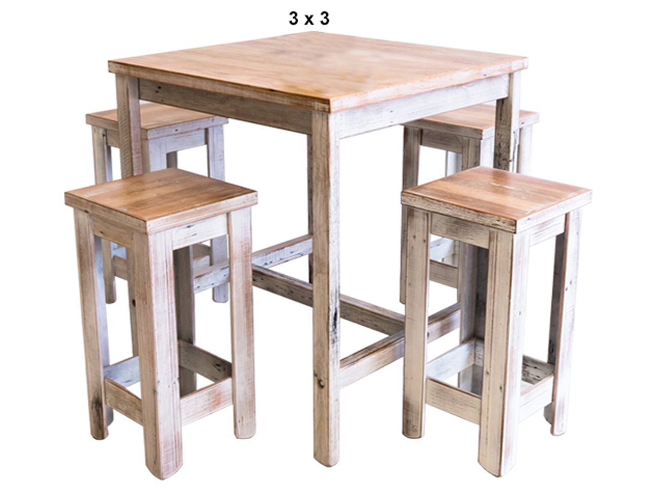 PALING (AUSSIE MADE) 5 PIECE BAR SETTING COLLECTION - ASSORTED STAINED COLOURS - STARTING FROM $1899