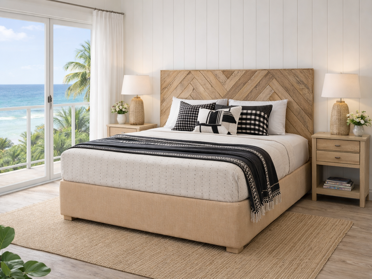 PALINGS HERRINGBONE (AUSSIE MADE) BEDROOM COLLECTION - ASSORTED COLOURS - STARTING FROM $1299