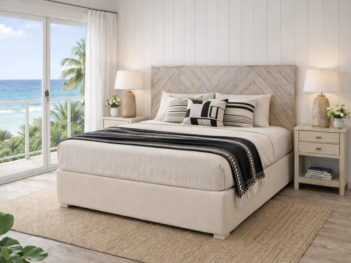 PALINGS HERRINGBONE (AUSSIE MADE) BEDROOM COLLECTION - ASSORTED COLOURS - STARTING FROM $1299