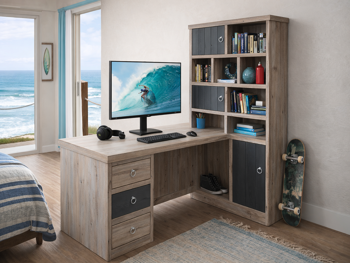 PALINGS (AUSSIE MADE) L-SHAPE CORNER DESK COLLECTION - ASSORTED COLOURS - STARTING FROM $2499